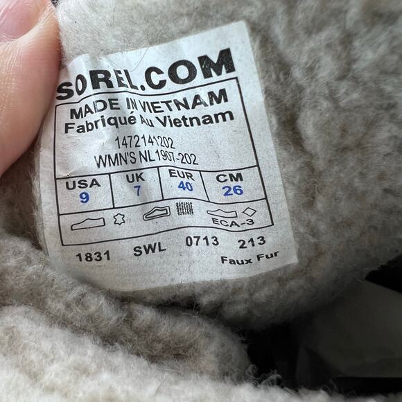 Sorel Quarry Tivoli II Tall Waterproof Boots Brown/Black NL1907-202 Women 9 - Picture 9 of 9